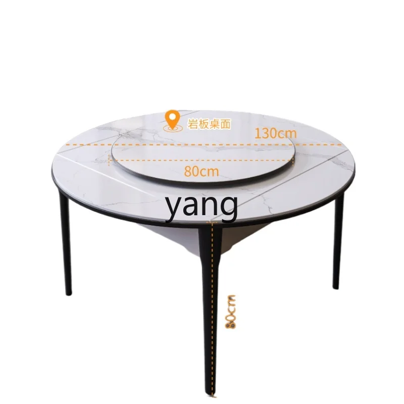 LXL Mahjong Machine Dining Table Dual-Use Automatic Household Integrated Folding round Table Solid Wood Stone Plate