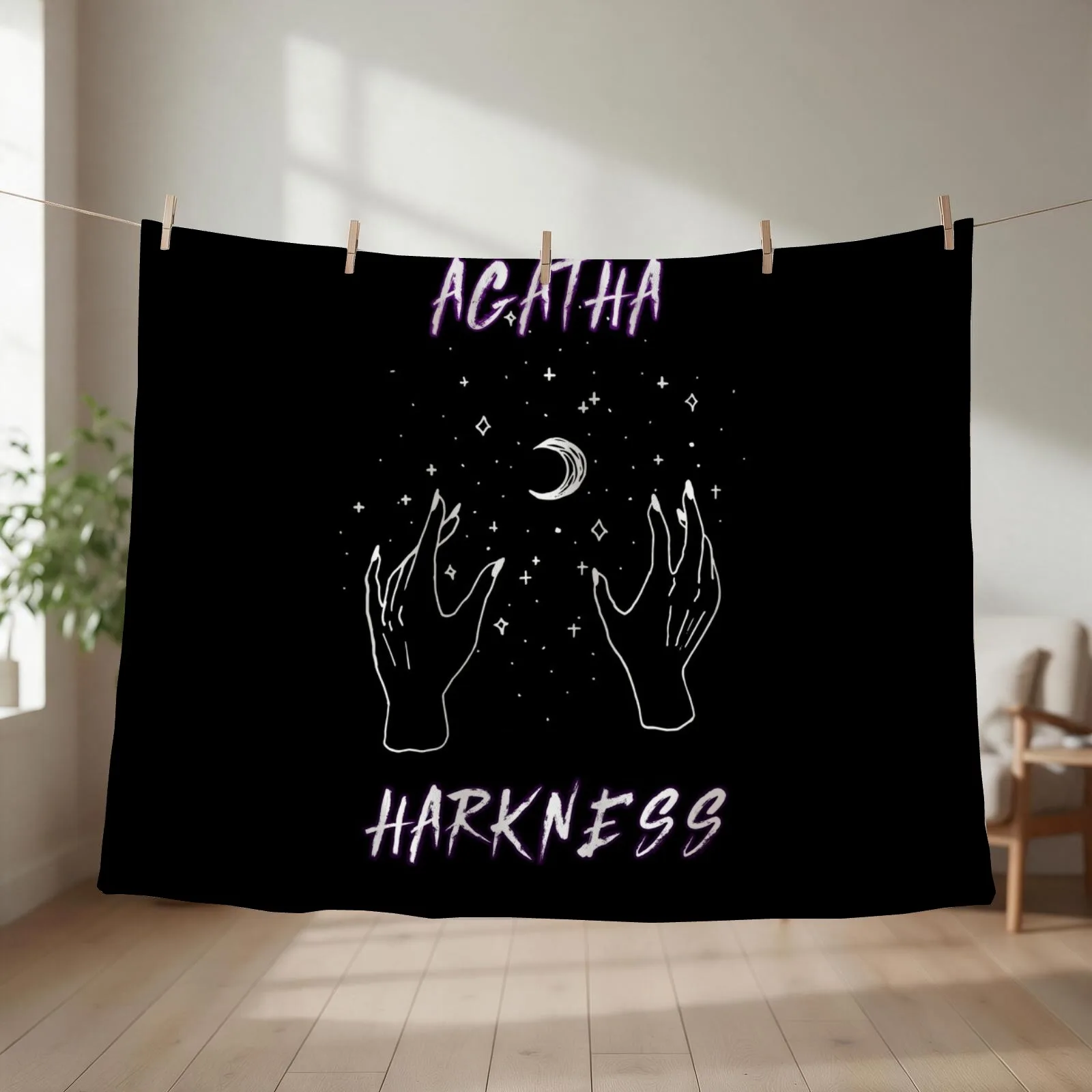 agatha all along- agatha harkness- purple witch HOODIE Throw Blanket Designers halloween Moving Blankets