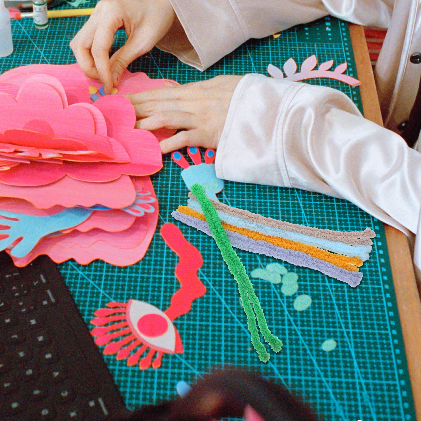 5 個のシェニールステムツイストバー DIY クラフト用品子供のための早期学習センター幼稚園クリエイティブ手作りアクセサリー