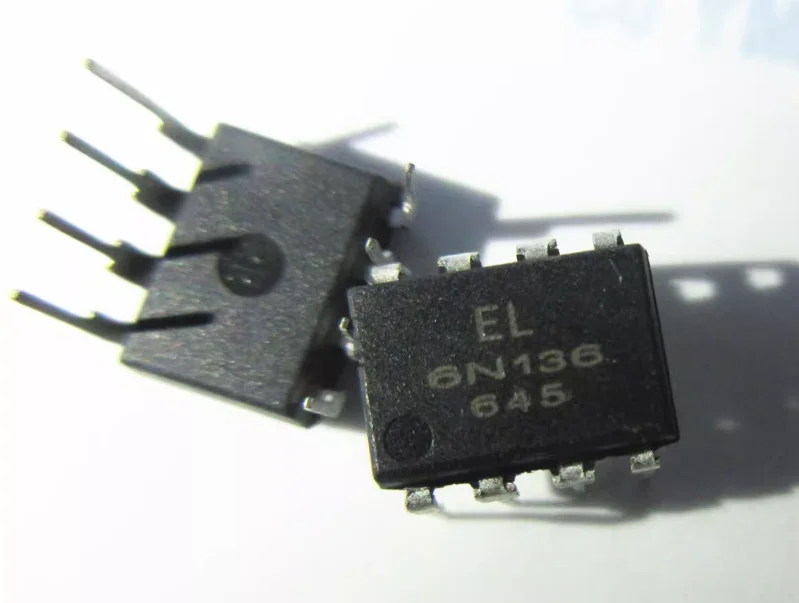 High-speed optocoupler EL6N136 6N136 DIP-8 surface mount optical isolator - logic output