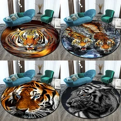 Tiger Round Carpet floor mat Living Room rug Prayer Mat Area Rug Children's  Decoration Gift Bathroom Floor  Home Decor