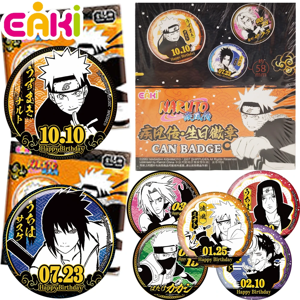 

Original Eaki Naruto Anime Fashion Peripheral Badge Uchiha Sasuke Birthday Surprise Brooch Decoration Collection Gifts for Kids