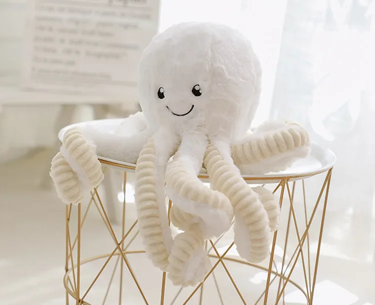 [TML] Super Lovely Simulation octopus Pendant Plush Stuffed Toy soft Animal Home Accessories Doll Children baby Gifts