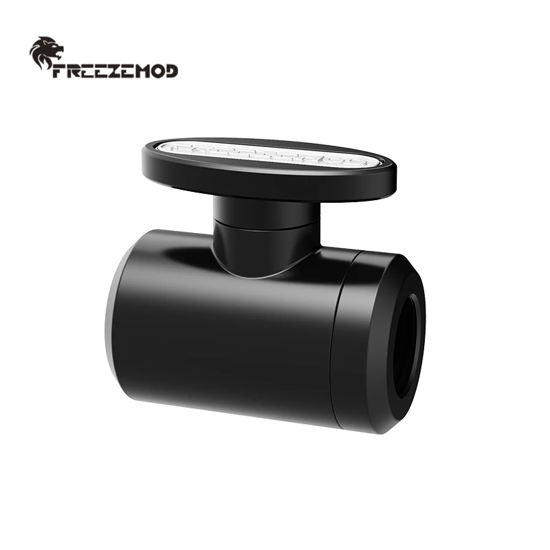 

FREEZEMOD Brass Faucet G1/4 Thread Double Internal Thread Water Flow Control Valve Silver/White/Black PC Cooling MOD FM-YGNS