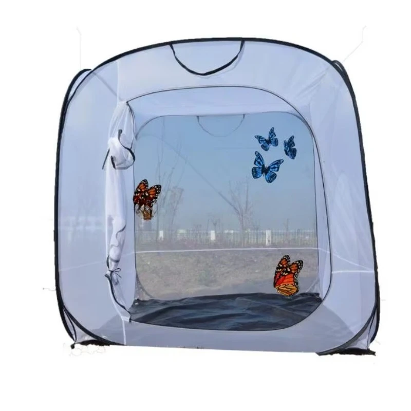 Large solid patterned butterfly and insect breeding cage luxury pop-up
