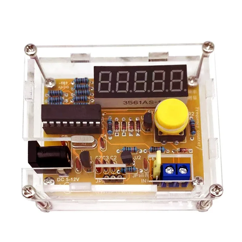 カウンター用デジタルクリスタルメーター,透明ケース付き,1hz〜50mhz