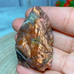 Natural Crystals Black Galen Crystal Copper SunStone Raw Specimen Reiki Rainbow Flashy Home Decorations Mineral Energy Gift