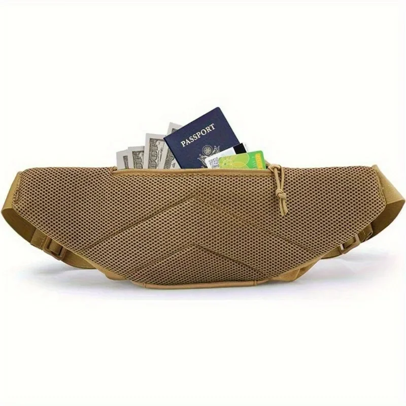 Taktische Gürteltasche, Metallclip, Hakenabdeckung, Nylon, Rucksack, Wandern, Handytasche, taktische Ausrüstung, Klettverschluss, Schlüsselanhänger, schwarzer Metallhaken – Detail 5