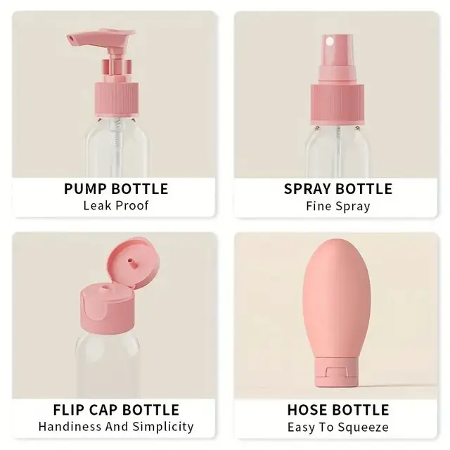 11pcs Travel Bottles Set With Storage Bag Travel Size Empty Liquid Cream Lotion Containers Fine Mist Spray Bottle Squeeze Tubes 5 11pcs Travel Bottles Set With Storage Bag Travel Size Empty Liquid Cream Lotion Containers Fine Mist Spray Bottle Squeeze Tubes 5