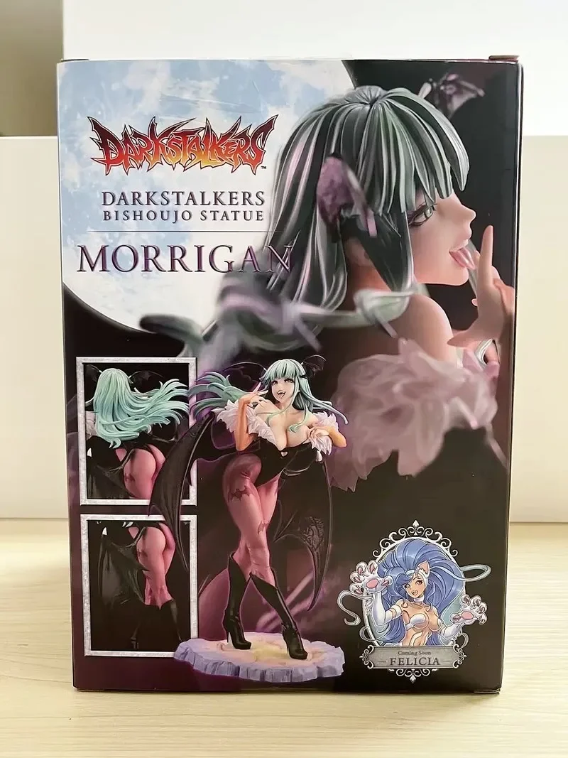 23Cm Anime Vampired Jager Morrigan Aensland Felicia Action Figure Darkstalkers Bishoujo Collectie Beeldje Halloween Speelgoed Gif