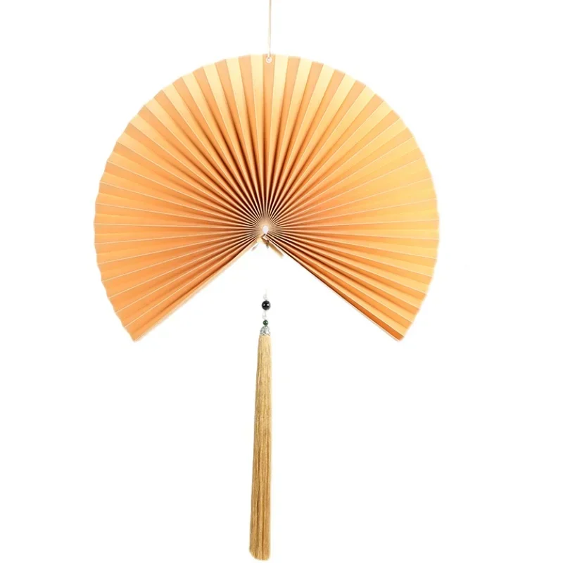 For Classical Chinese Style Wall Decoration Fan Folding Fan Living Room Store Venue Background Wall Suspending Fan Decoration