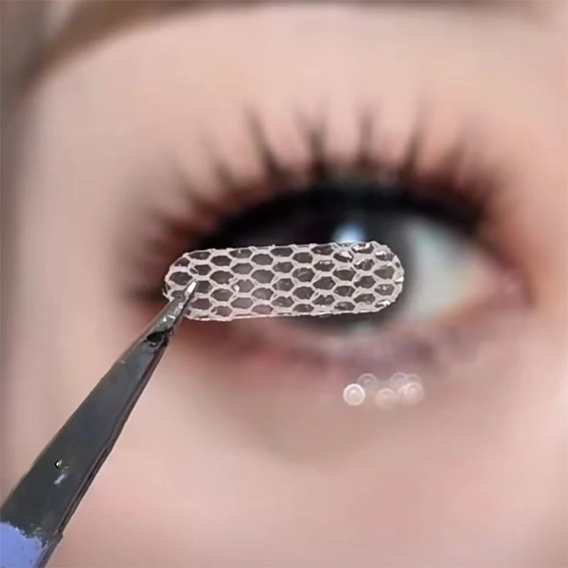 ملصقات رفع العين غير مرئية ذاتية اللصق من الدانتيل الشبكي المزدوج #3