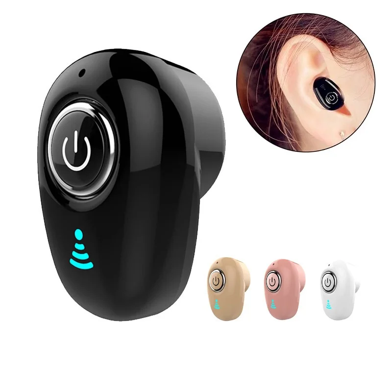 Mini Invisible Ture Wireless Earphone Noise Cancelling Bluetooth-compatible Handsfree Stereo Headset TWS Earbud With Microphone