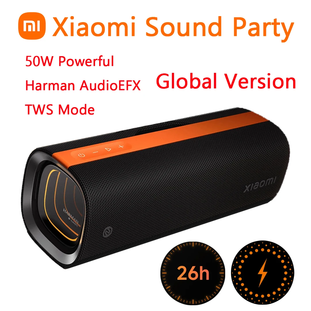 الإصدار العالمي من Xiaomi Sound Party TWS ستيريو كومبو Harman AudioEFX 50 واط بلوتوث 5.4 IP67 5200 مللي أمبير بطارية مكبر صوت محمول ميكروفون #1
