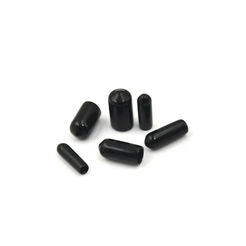 1000pc M11.5 Round End Cap Screw Cover Rubber Tube Hub Thread Protector Push-fit Caps for Pipe