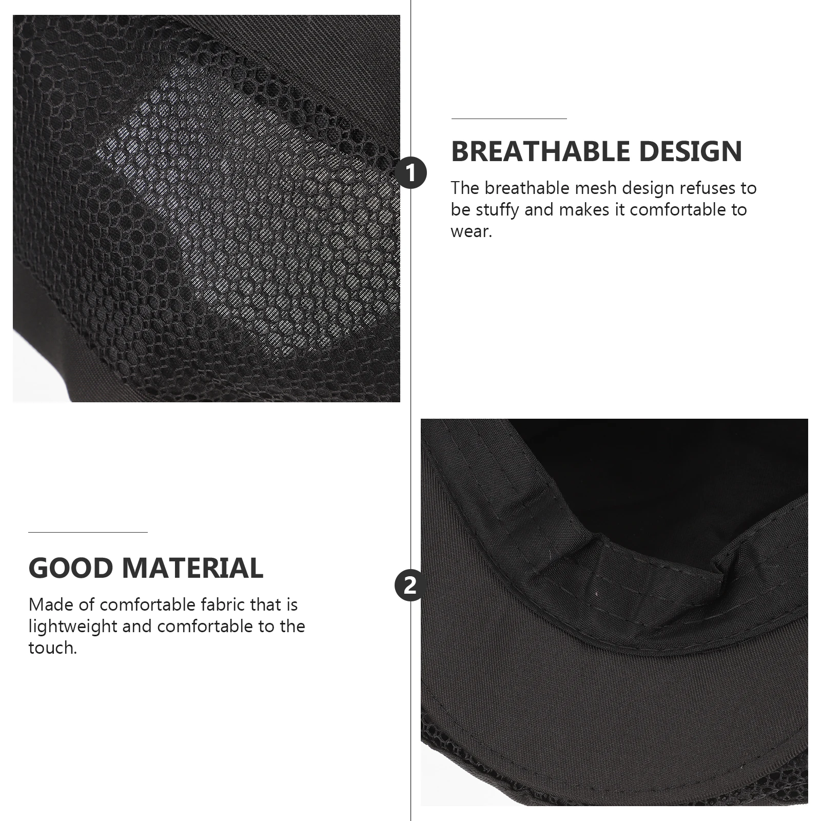 Gorro de Chef, redes de pelo negras para hombres y mujeres, gorros de trabajador, gorros de cocinero de poliéster, trajes de Chef, uniformes, 2 uds.