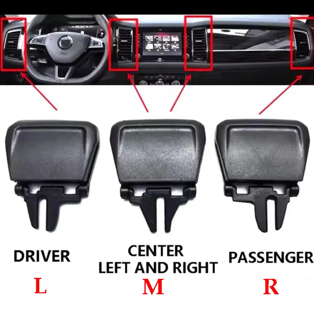 56G819701A 56G819702A 56G820951A 56G820952A For Skoda KODIAQ Car Instrument Panel Air Conditioning Outlet Vent Tab Clip