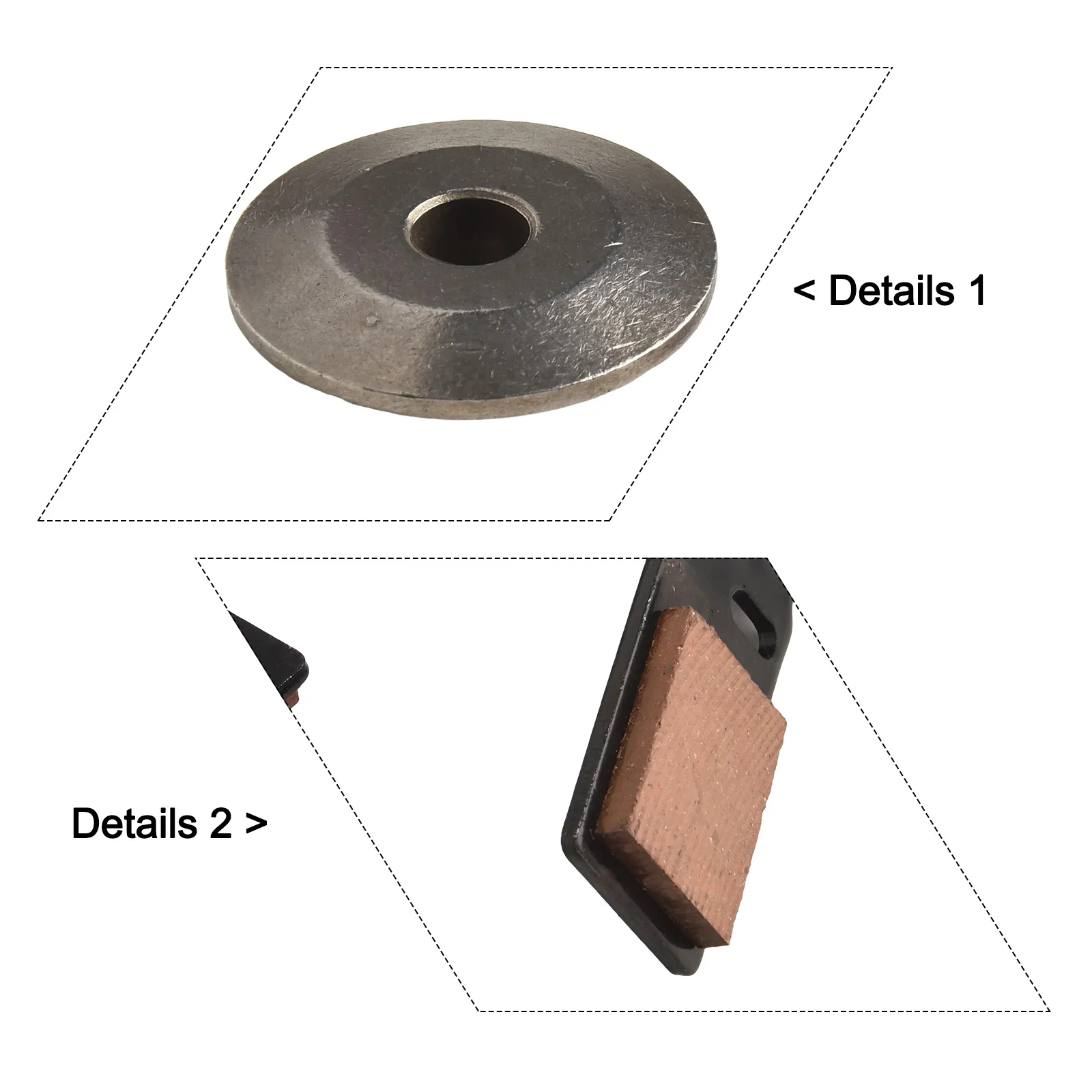 2 Set Pastiglie Freno Fermo Molla di Torsione Ponte Tenditore Molla di Ricambio Per GY21943B Kit Pastiglie Freno Accessorio per Utensili Elettrici da Giardino