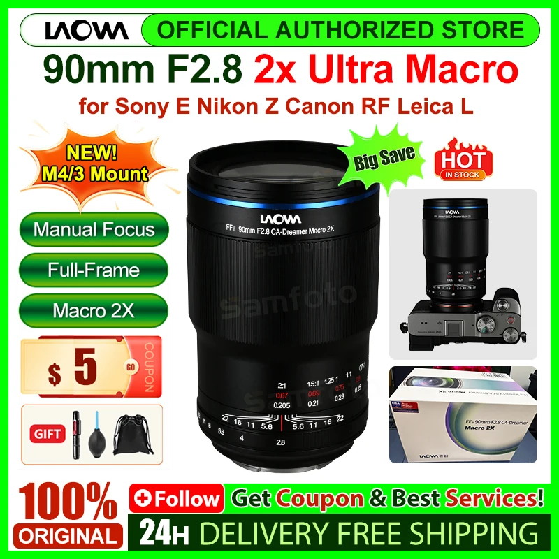 Venus Optics Laowa 90mm f/2.8 2x Ultra Macro APO Lens for Sony E