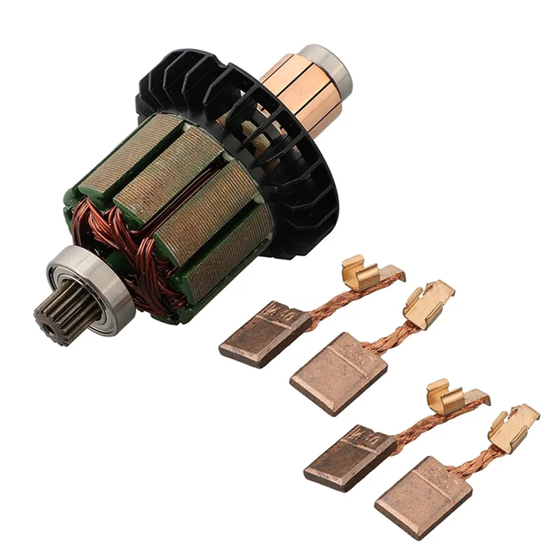 

A50U 1Set Armature With 4Pc Carbon Brush For DDF482 DHP482 Tools 619380-9 619583-5 Armature With 194427-5 CB-440 Carbon Brush