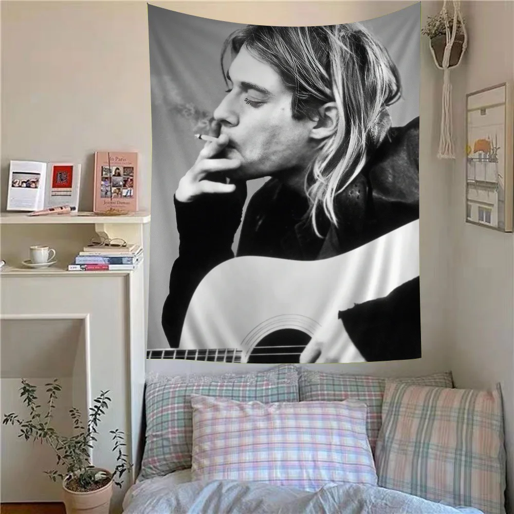 N-Nirvana Japanese Warrior Samurai Tapestry Printing Cheap Hippie Wall Hanging Bohemian Wall Tapestries Mandala Art Home Decor