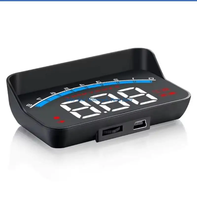 P9FD Digital HUD Car Head Up Display Projector Monitoring Speed RPM And Water Temp