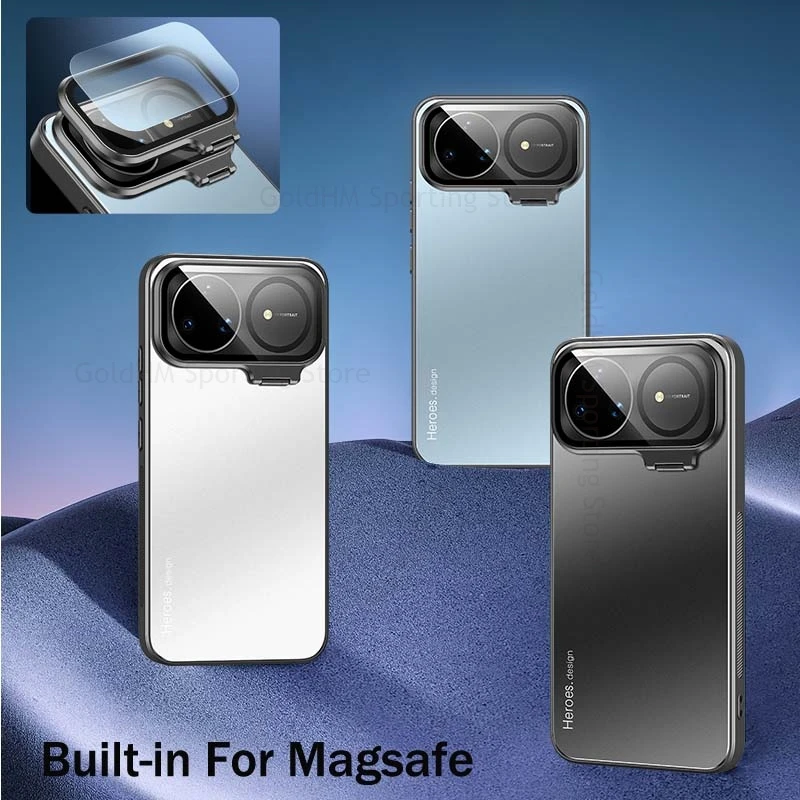 

Magnetic Flip Lens Kickstand Case For Huawei Nova 15 14 Ultra For Magsafe Magsafing PC Cover For HUAWEI Nova 15 14 13 12 11 Pro