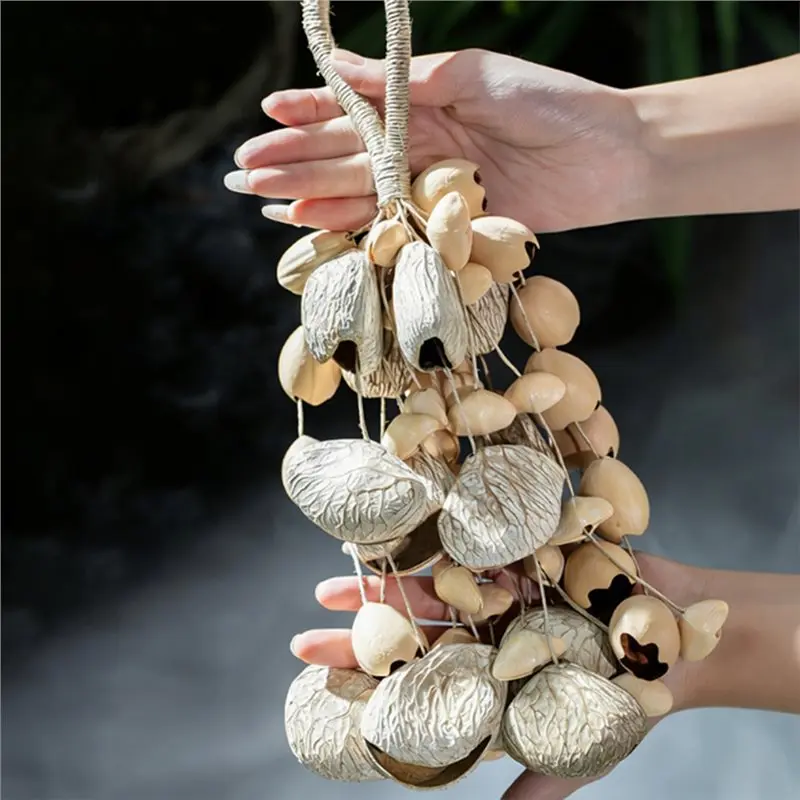 ABKV-Seed Shell Shaker 3 Kinds Of Natural Nut Shells For Sound Healing Instruments In For Sound Healing Mindfulness Meditation