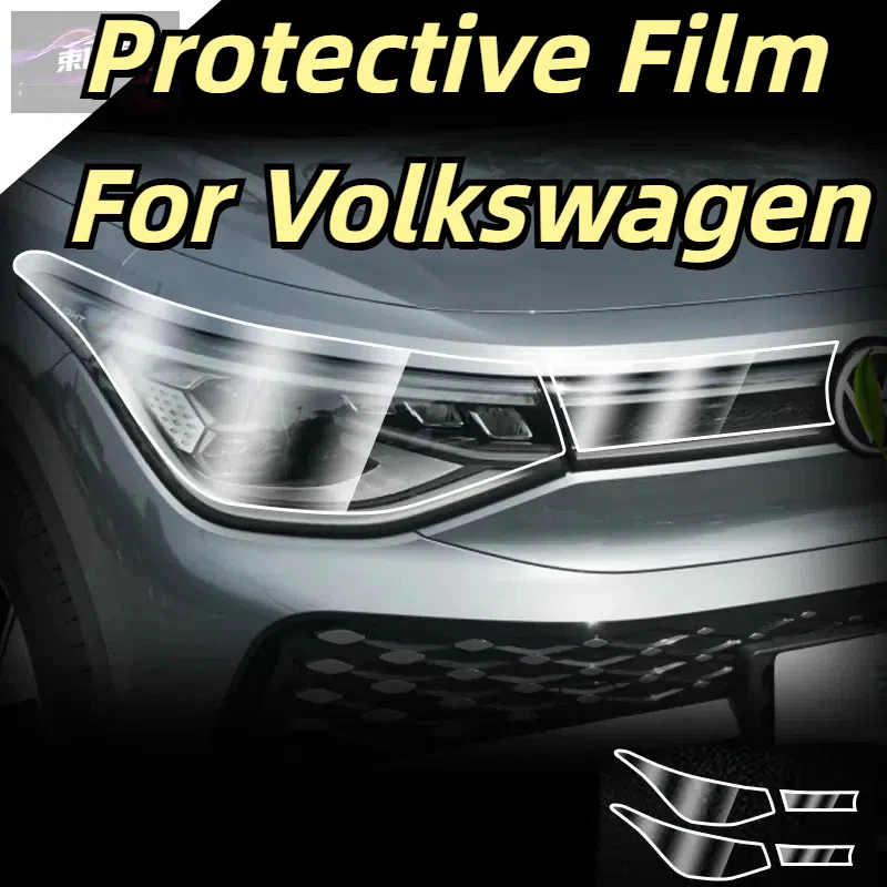 

Car Headlights Taillights Protective Film for Volkswagen VW ID6 ID.6 X Front Anti Scratch Black Transparent TPU Sticker PPF