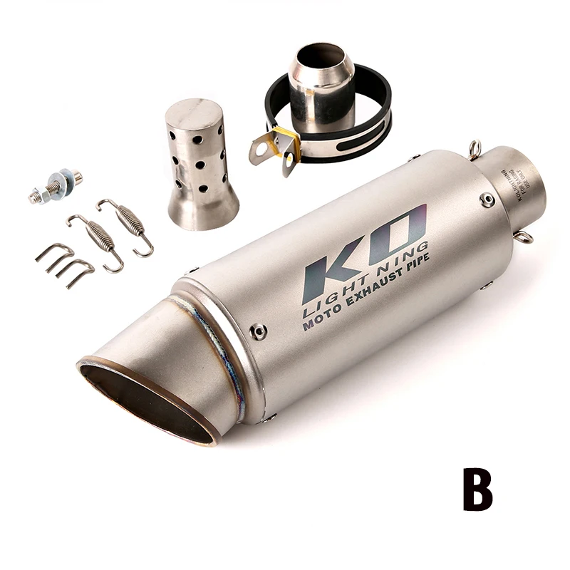 38-51 مللي متر العالمي للدراجات النارية سباق الترابية دراجة ATV العادم الخمار أنابيب طرفية للإزالة DB القاتل الانزلاق على نظام تعديل
