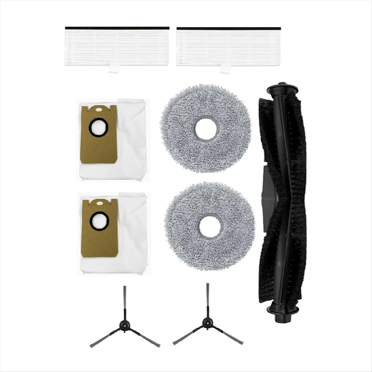 DT34 9 Pcs for Proscenic M9 Sweeping Machine Accessories Main Side Brush Mop Filter Dust Bags - view 5