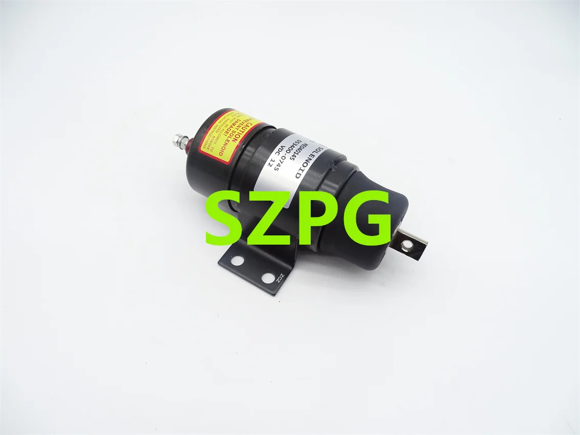 24V Fuel Stop Shutoff Solenoid Valve ME040145 053400-0745 for Kato HD250 HD400 HD800 Excavator Flameout Solenoid Valve