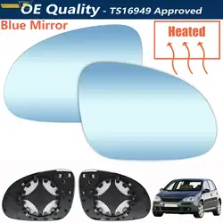 For VW Golf GTI Jetta 5 MK5 06-10 Passat B6 Left & Right Side Mirror Glass Blue Rear View Rearview Exterior Wide Angle Car Parts