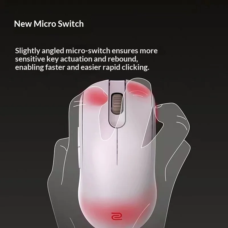 ZOWIE FK1-DW Grey Special Edition 2.4G Wireless FPS Gaming Mouse For CS Competitive Esports Driver-Free Gaming Matched