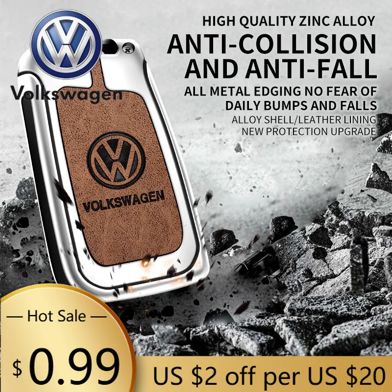 

Чехол-накладка для автомобильного ключа-брелока Volkswagen VW Polo Golf 7 MK7 Tiguan Passat Jetta E-golf
