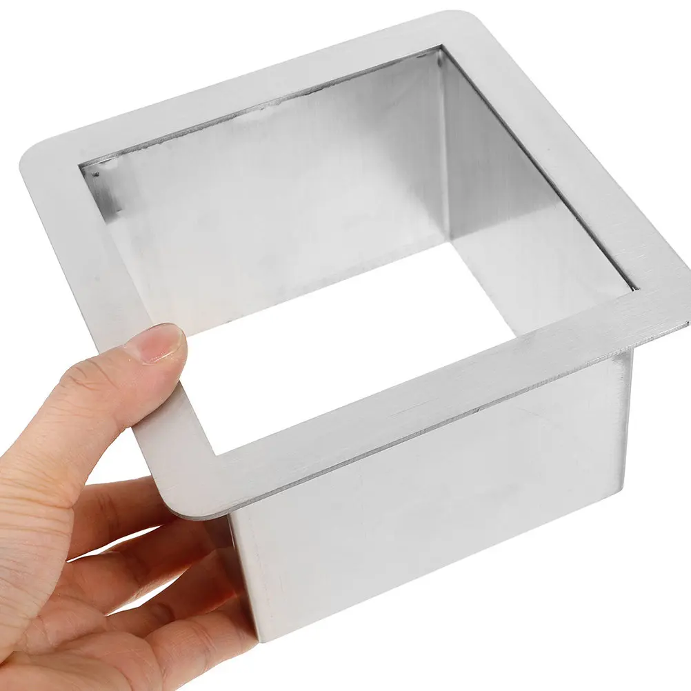 Stainless Steel Trash Chute Grommet Scratch Resistant Counter Built-in Drop-in Trash Chute Kitchen Counter