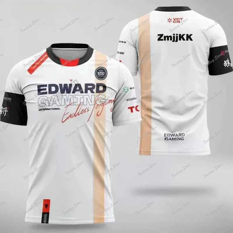 2024 Hot selling Seoul Global Championship EDG eSports jerseys Uniform Valorant sleeved T-shirt zmjjjkk Team Fan Breathable Top