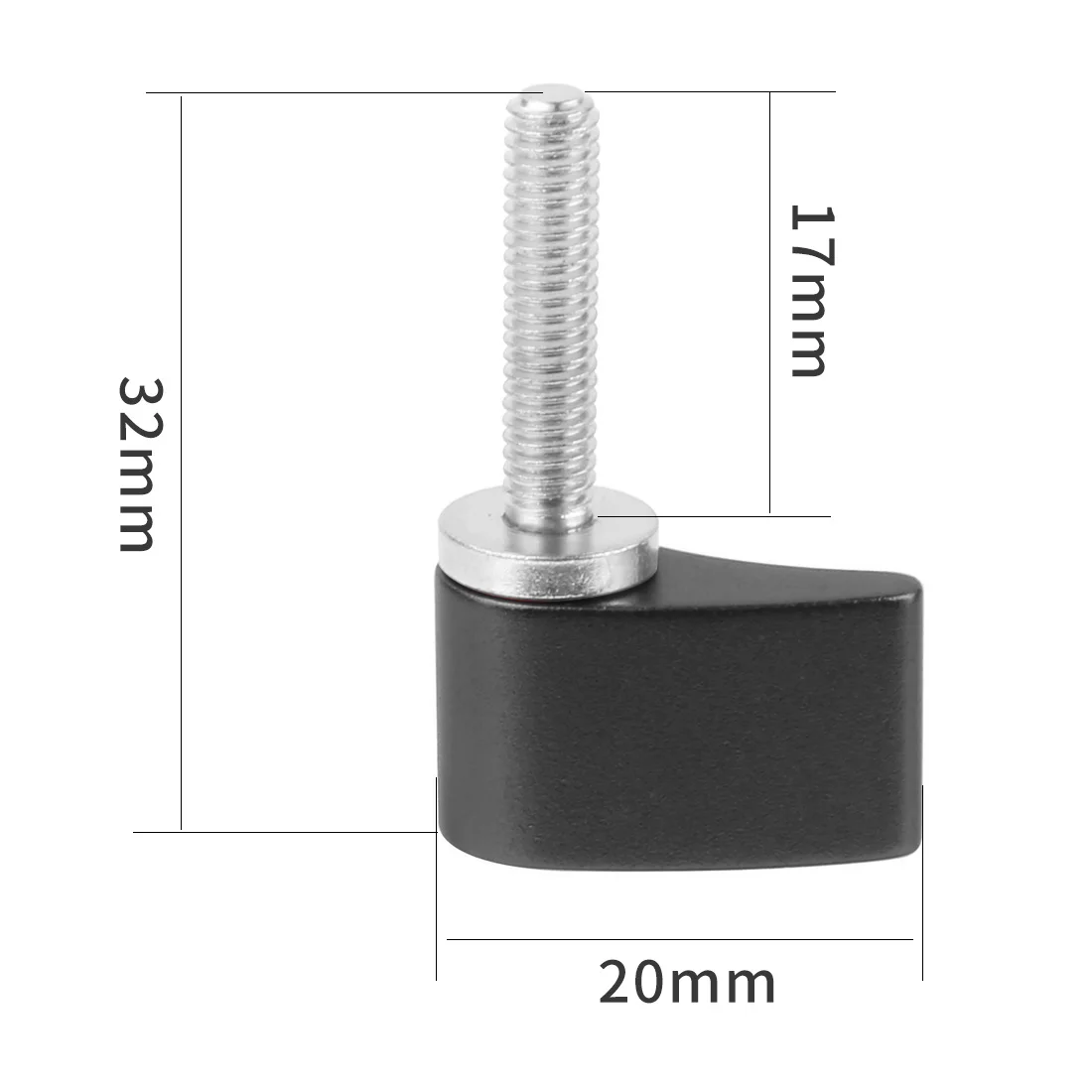 2x M4 M5 M6 Griffschraube 17mm 14mm Länge für GoPro, Insta360, YI, DSLR-Kamera, Handspanner-Adapter, Rändelschraube – Detail 15