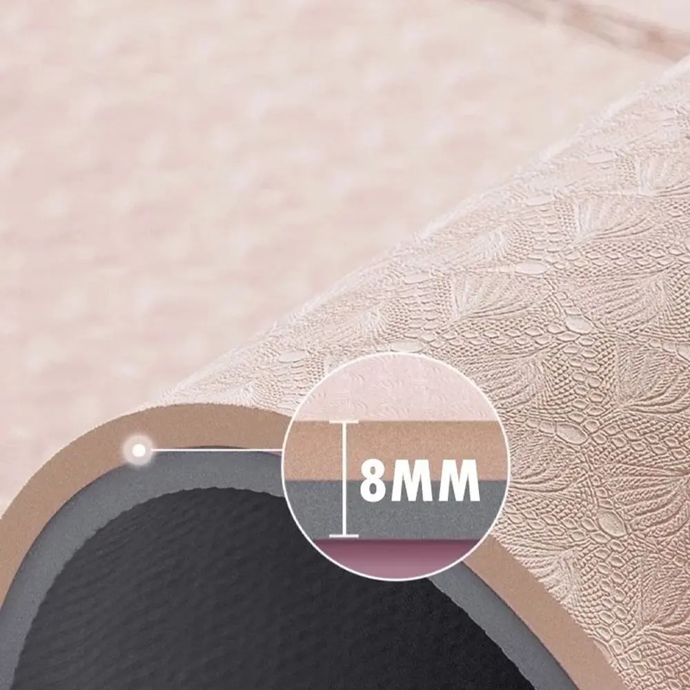 

Новый дизайн, нескользящий коврик для йоги, утолщенный 8 мм коврик для пилатеса, легко чистящийся ударопрочный коврик для фитнеса и упражнений