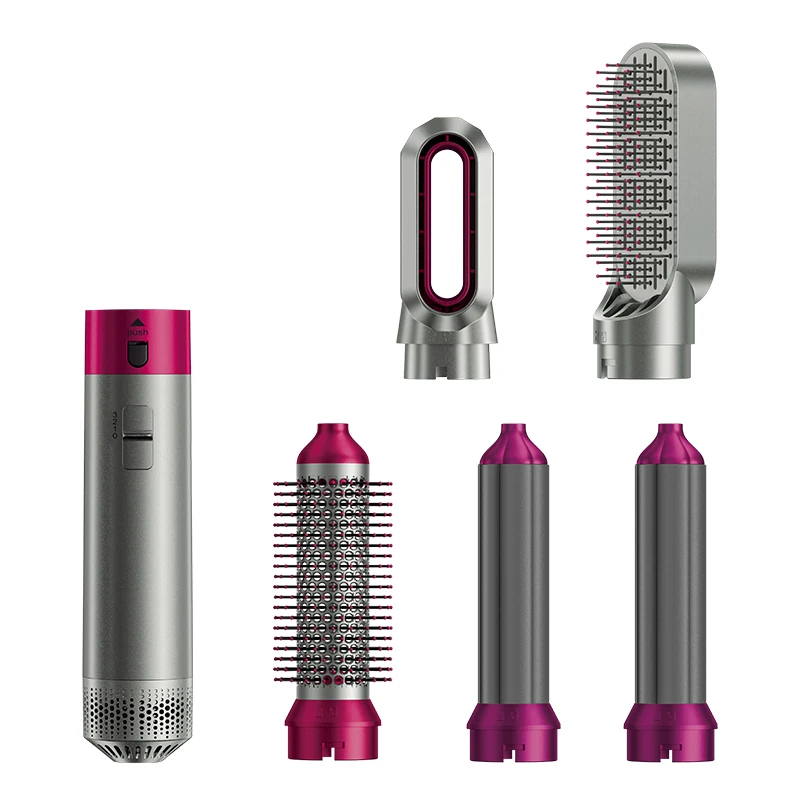 المهنية 5 في 1 مجفف الشعر الكهربائي السيارات الشباك الحديد المكاوي السلبية فرشاة الهواء الساخن مشط استقامة رقيق التصميم