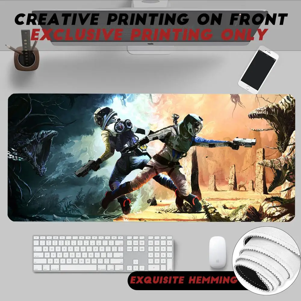 Mouse Pad Non-Slip Rubber Edge locking mousepads Game play mats Cool Popular third-person shooter R-Returnal for notebook PC computer