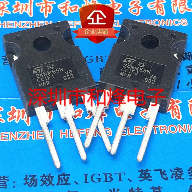 5PCS-10PCS 24NM65N STW24NM65N  TO-247 650V 19A  Really Stock Best Quality Guarantee Transistor Fast Shipping