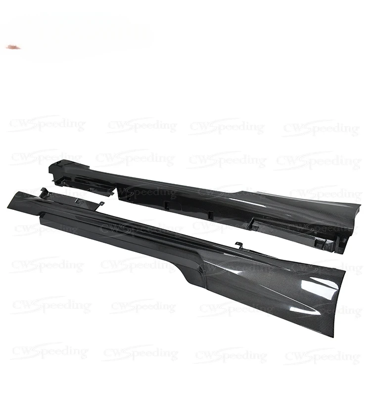 OEM STYLE  CARBON FIBER SIDE SKIRTS FOR INFINITI Q60 BODYKIT