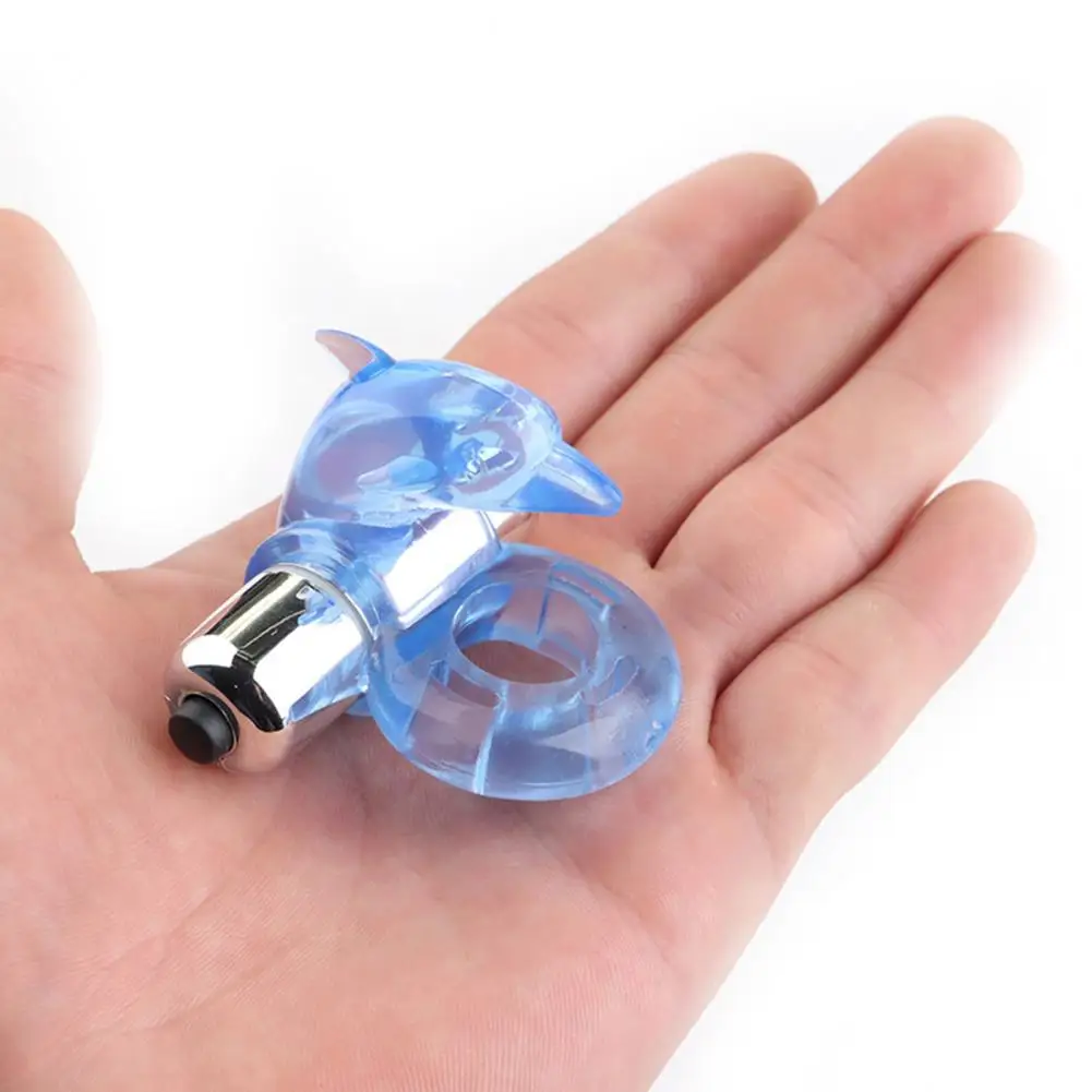 Soft  Effective Vibrating Penis Foreskin Delay Ring Universal Cock Ring Safe   for Men