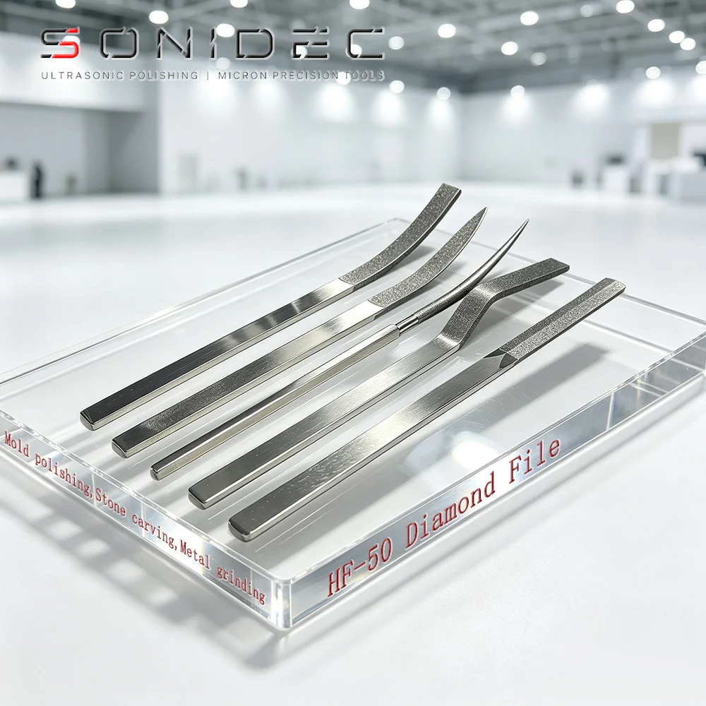 HF-50 Diamond File Precision Diamond Coated Hand File Mold Polishing Grinding Tool for Metal Stone Processing