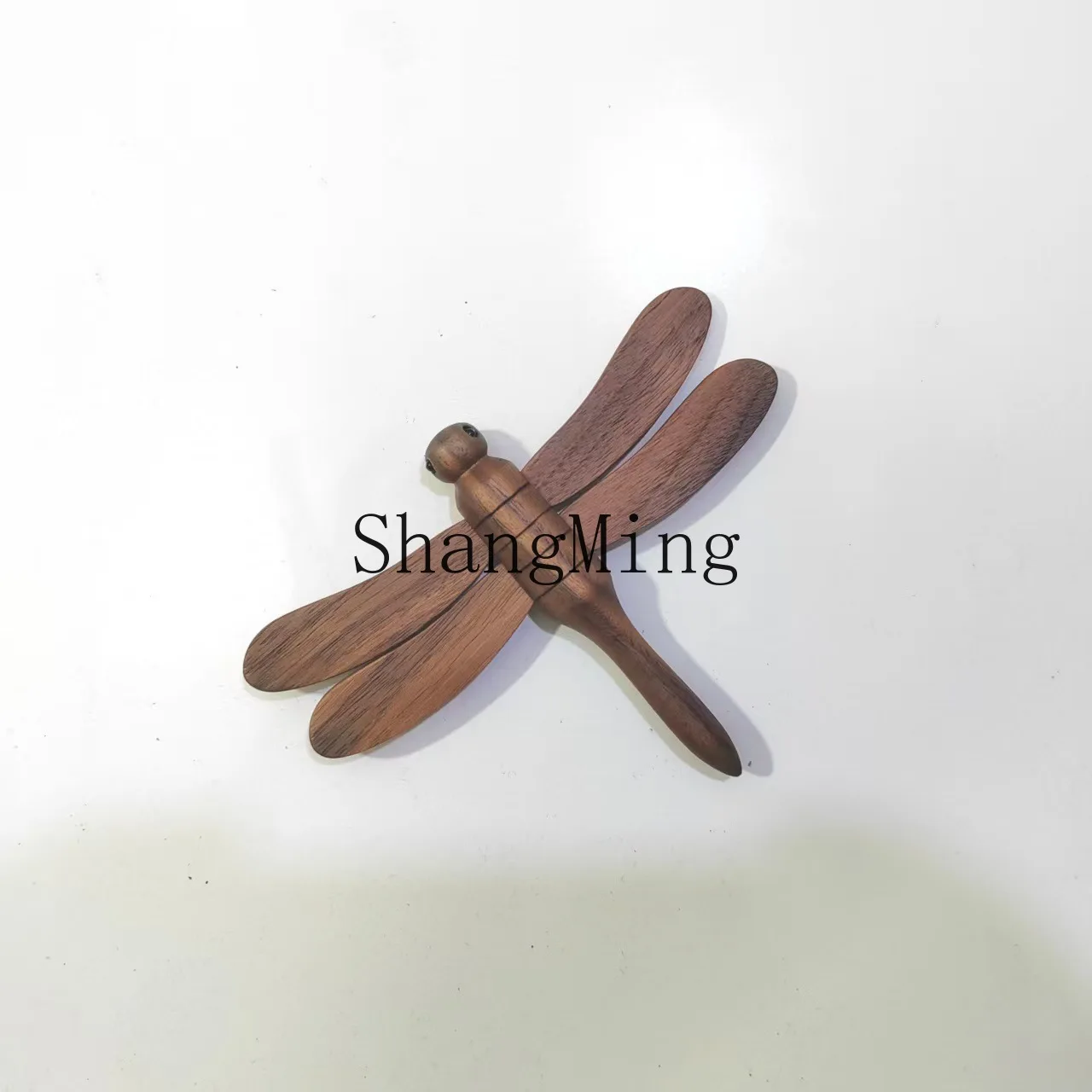 

PYH Hot Sale Natural Wood Cartoon Insect Wood Piece Pendant Dragonfly Creative Decoration Refrigerator Sticker Gift