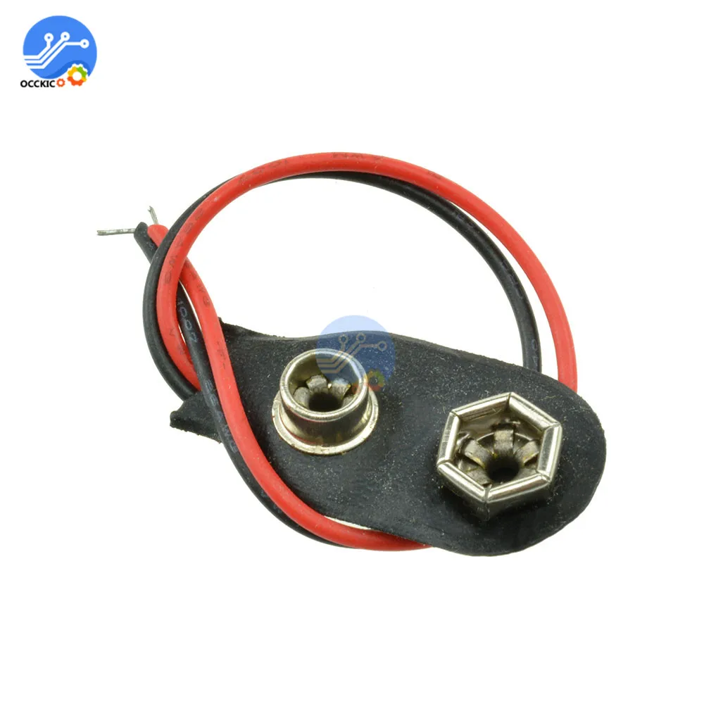 10 шт. PP3 MN1604 9 в держатель аккумулятора зажим соединитель разъем провода кабеля свинцовый преобразователь для ящиков для хранения аккумуляторов