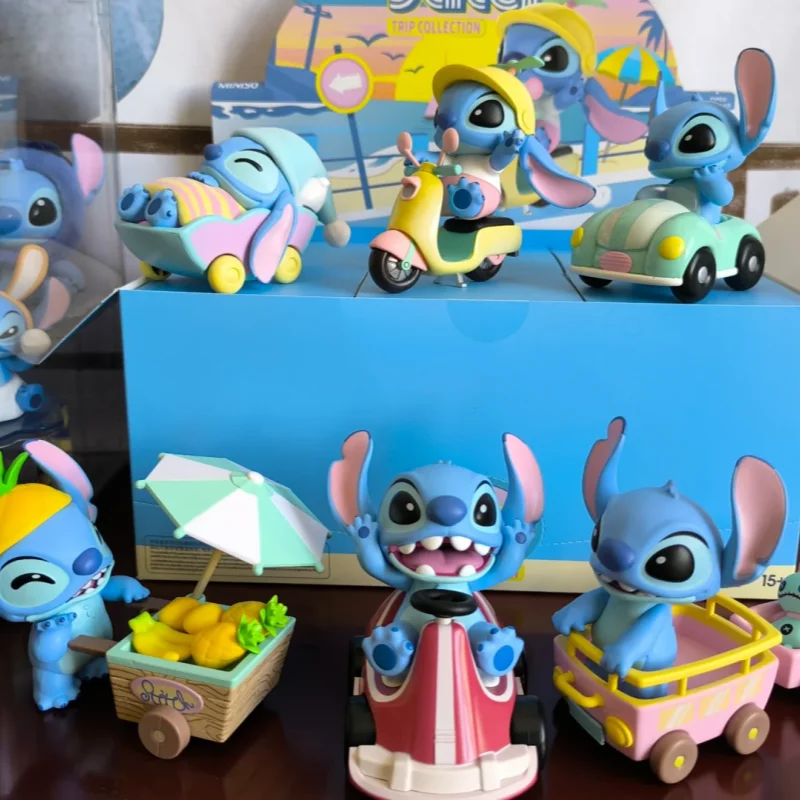 

Miniso Lilo & Stitch Free Tour Series Vinyl Face Blind Box Intersting Mini Action Doll For Desktop Decoration And Gifting