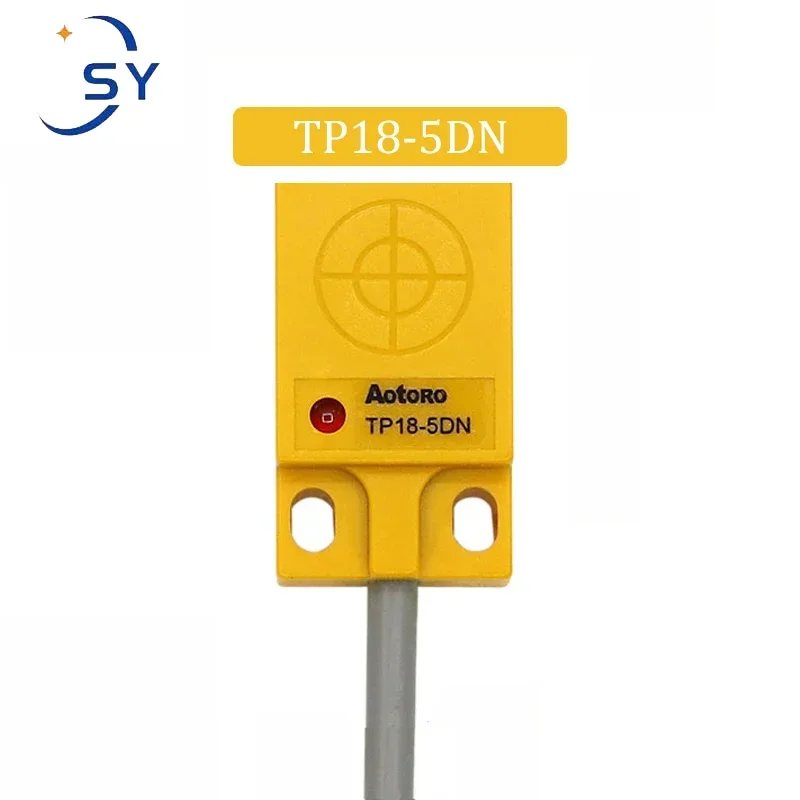 

TP18-5DN2 Square Proximity Switch TP18-5DP2 DC10-30V Three-wire NPN Normally Open PNP Normally Closed Sensor