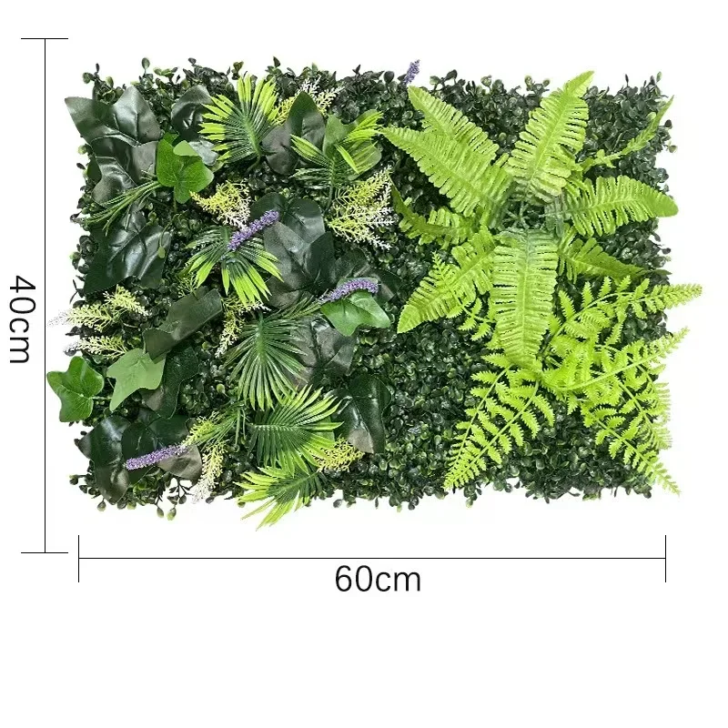 2023 New 40CM*60CM Home Decoration Artificial Plant Lawn Grass Fake Decorative Wall Plant Garden Outdoor Interior Decoration